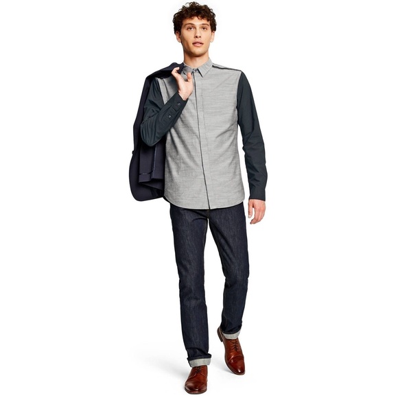 Phillip Lim 3.1 Men’s Long Sleeve Collared Shirt - Picture 2 of 3